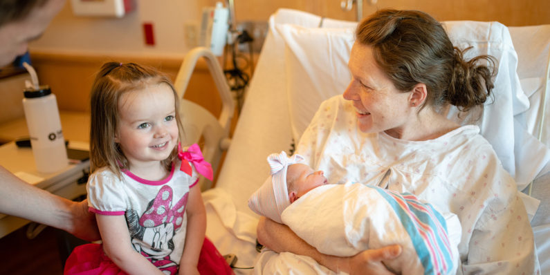 Newborn Lauren Lady in the Hospital